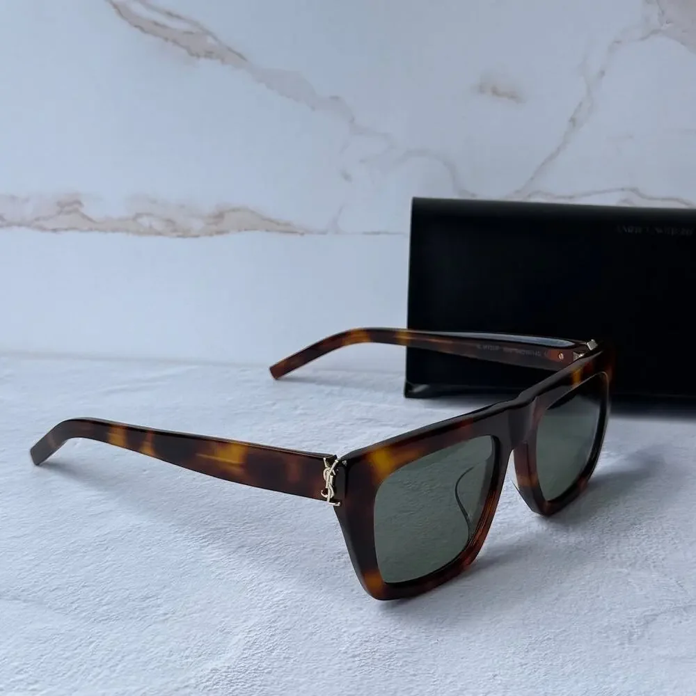 Saint Laurent SL M131/F Sunglasses in Brown Gold
